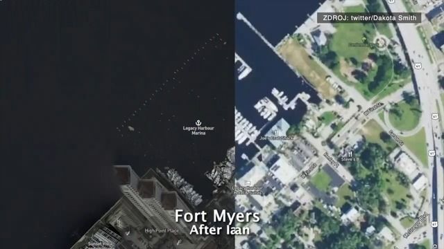 Video: Před a po. Jak hurikán Ian proměnil Floridu v trosky